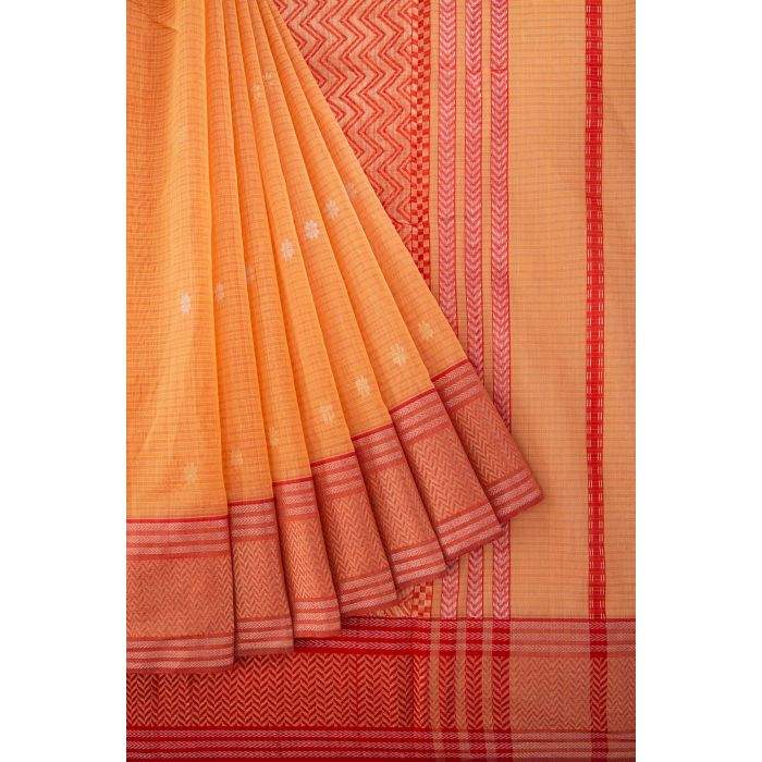 Nalli Yellow Maheshwari Silk Cotton Saree (ES0085441) in Surat at