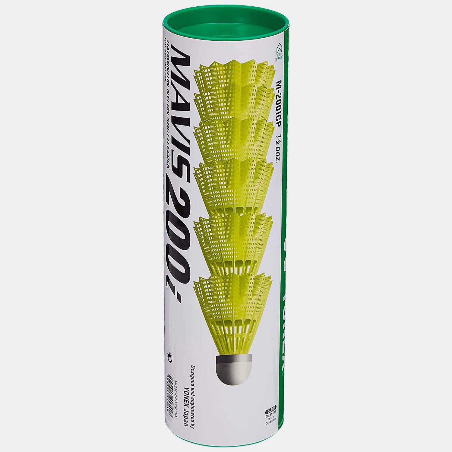 Shuttle Pack YONEX Nylon Badminton Shuttle Cocks (Yellow, Mavis 200I, Pack Of 6) in ...