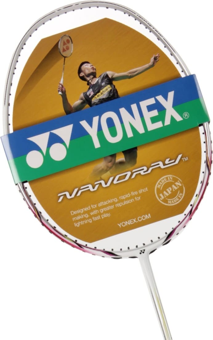 test YONEX Nanoray 500 Badminton Racket (Shine Pink, Shine Blue