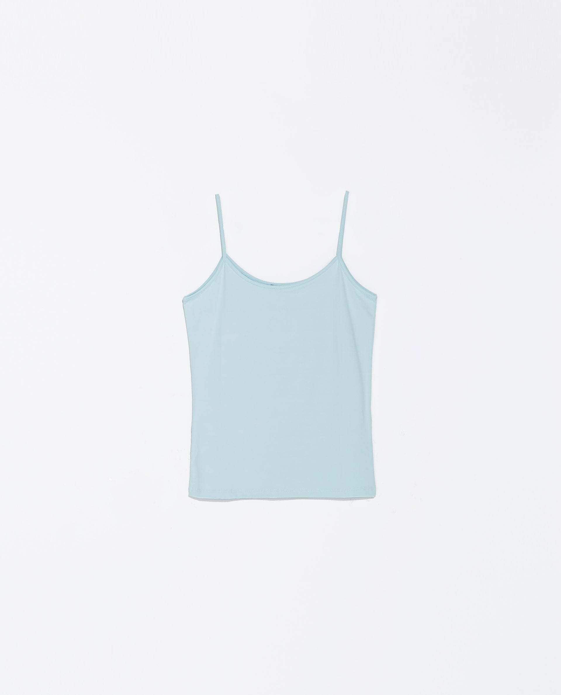 Zara Animal Print Tank Top Women Light Blue [0264/532] in Delhi at