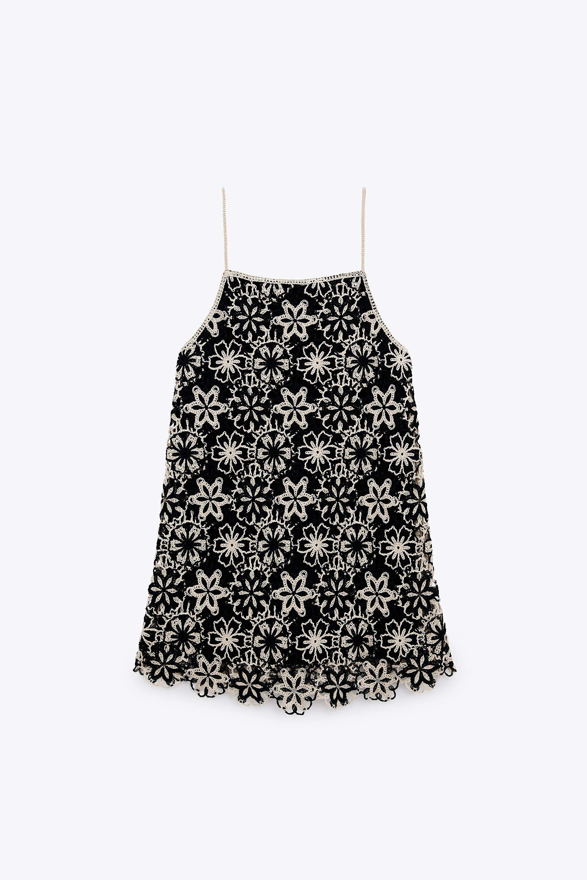 ZARA Womens Crochet Mini Dress (Black 1) in Vijayawada at  4,355 -  4,490  by Anuvarth Fabrics - Justdial