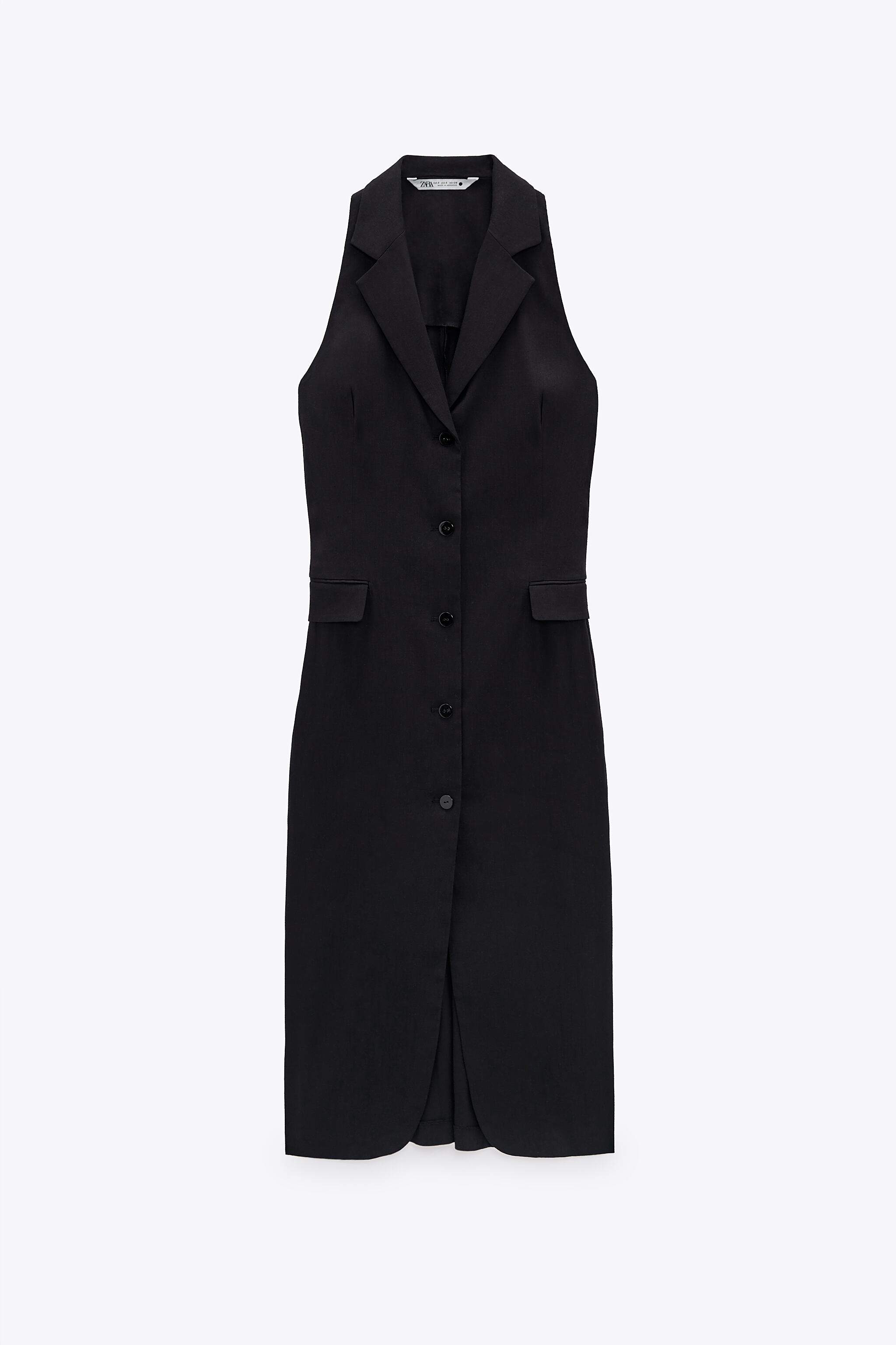 blue dress for baby girl ZARA. Black linen dress Ts – Hibuy market main image 1