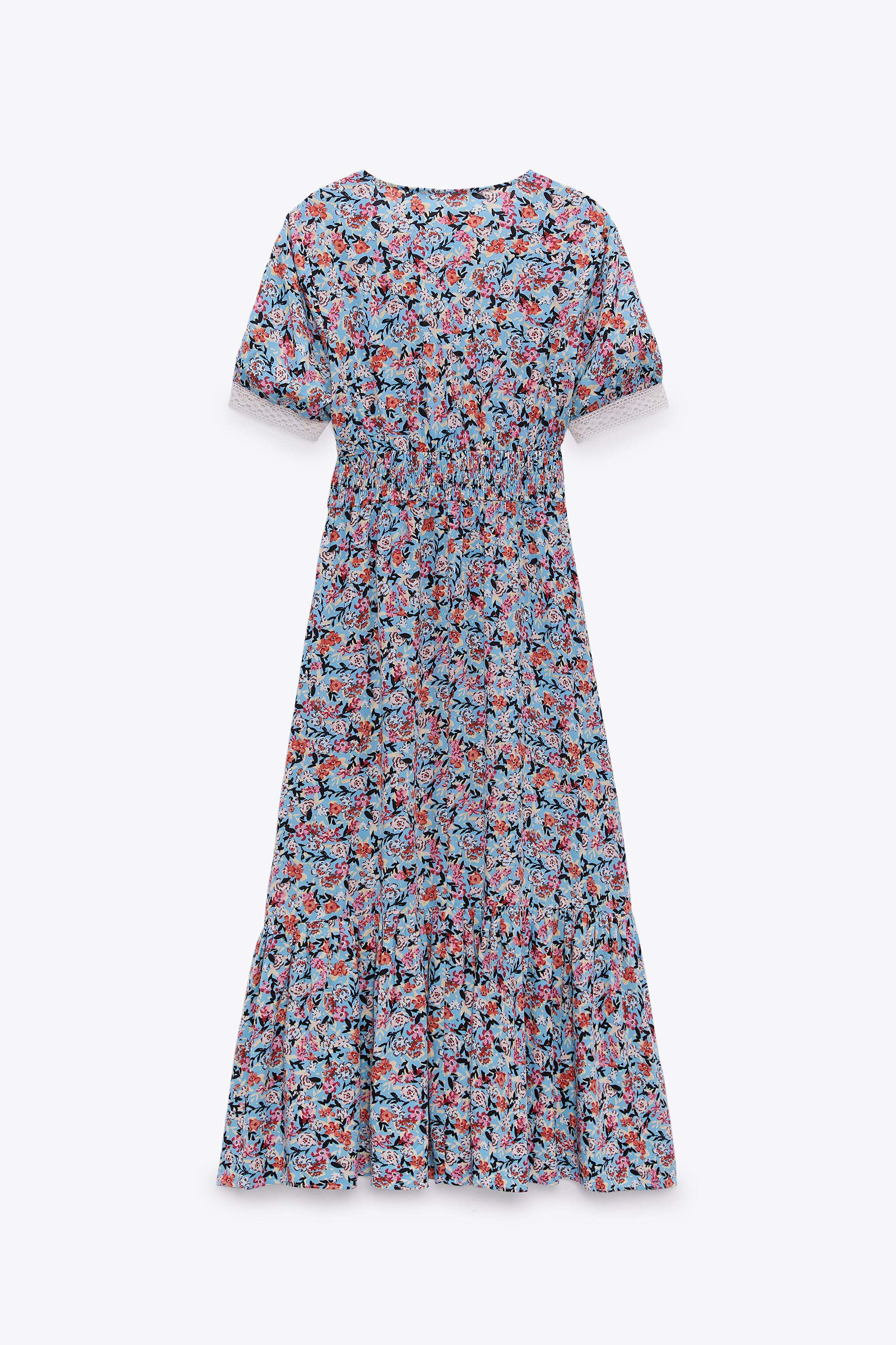ZARA Womens Printed Midi Dress (Multicoloured 7) in Pune at