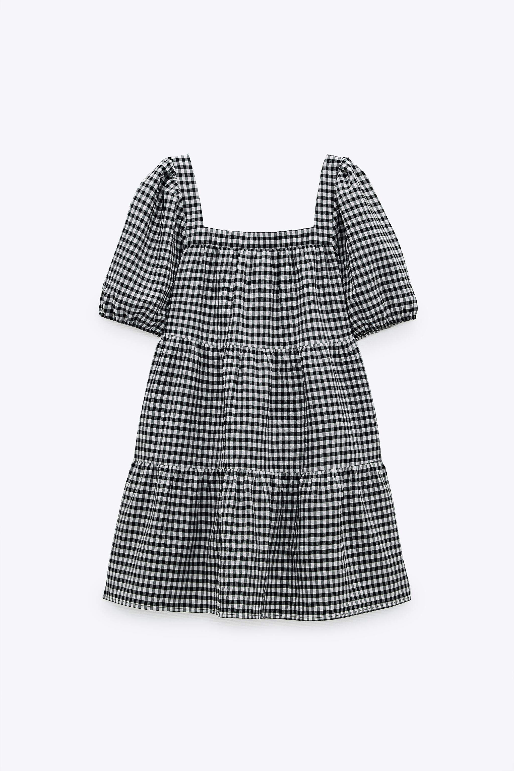 ZARA Womens Gingham Mini Dress (Black / White 2) in Mumbai at  2,870 -   2,990 by Mangal Murti Enterprises - Justdial