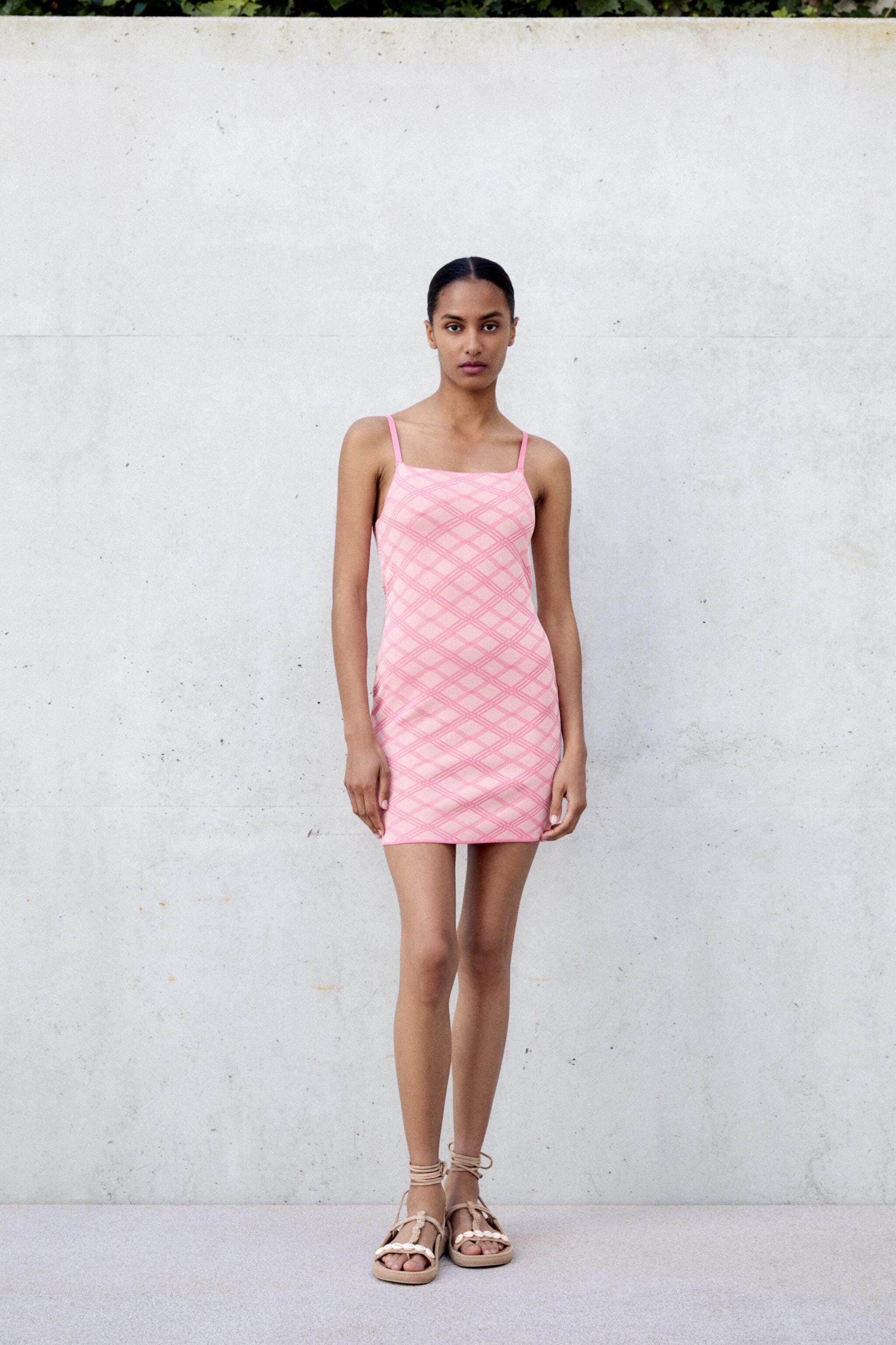 hot pink birthday dress Mini Dress Crystal Trim Hot Pink Cocktail Dress