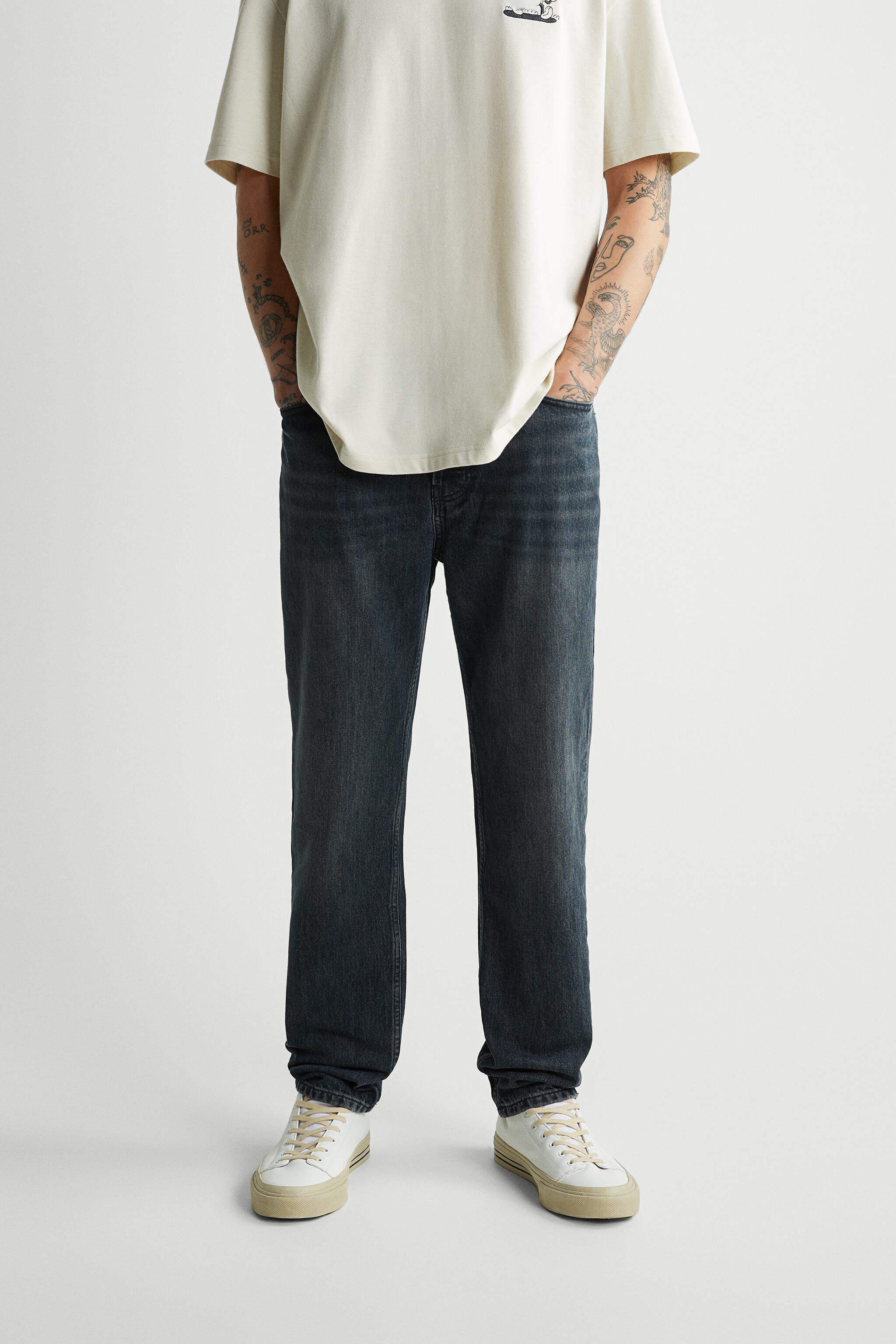 ZARA Mens Slim Straight Fit Jeans (Grey) in Delhi at ₹ 4,355