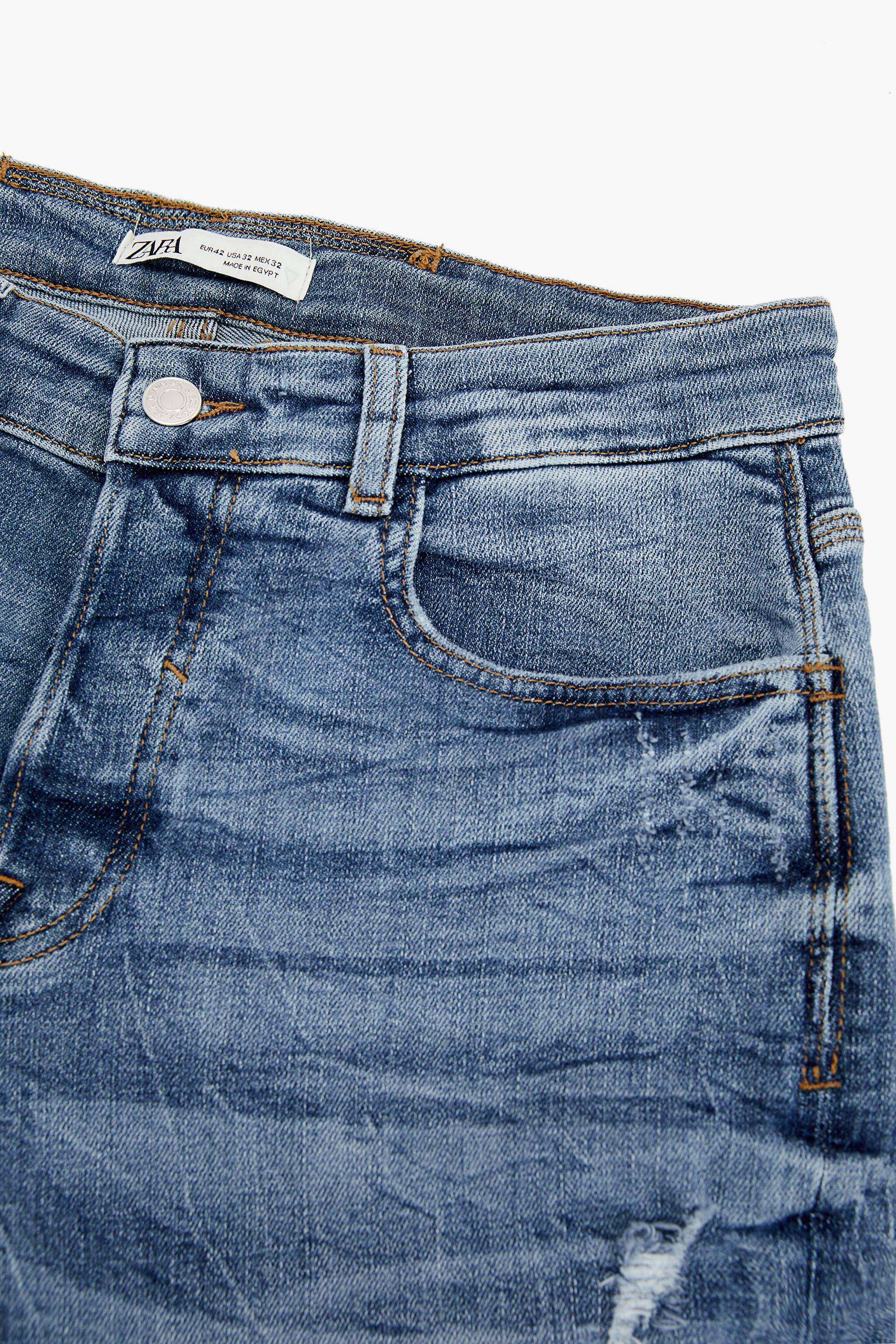 ZARA Mens Ripped Skinny Jeans (Mid-Blue 3) in Indore at ₹ 2,841