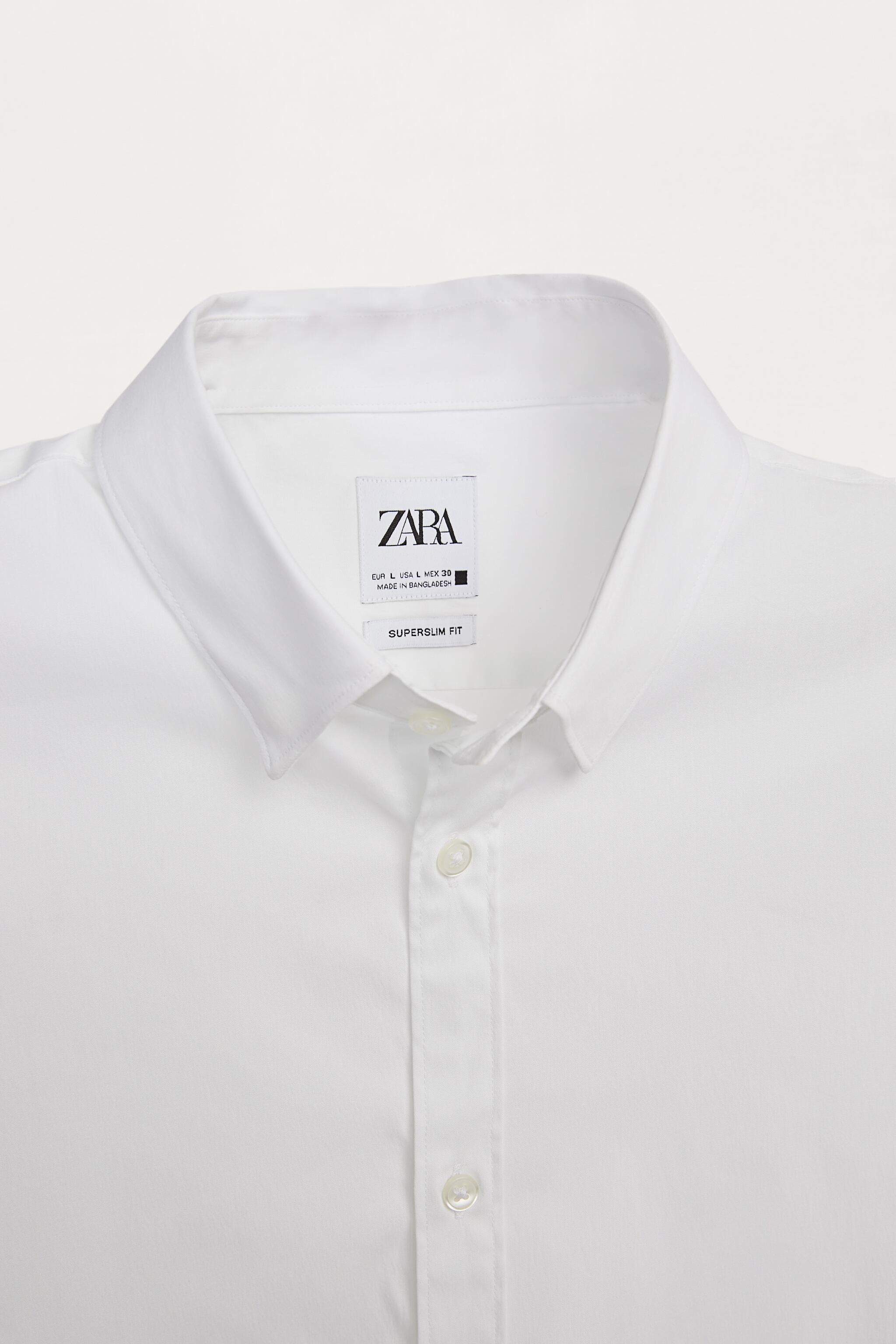 ZARA Mens Basic Super Slim Fit Shirt (White 1) in Ludhiana at ₹ 2,870 - ₹  2,990 by Shri Sudama Fashion - Justdial