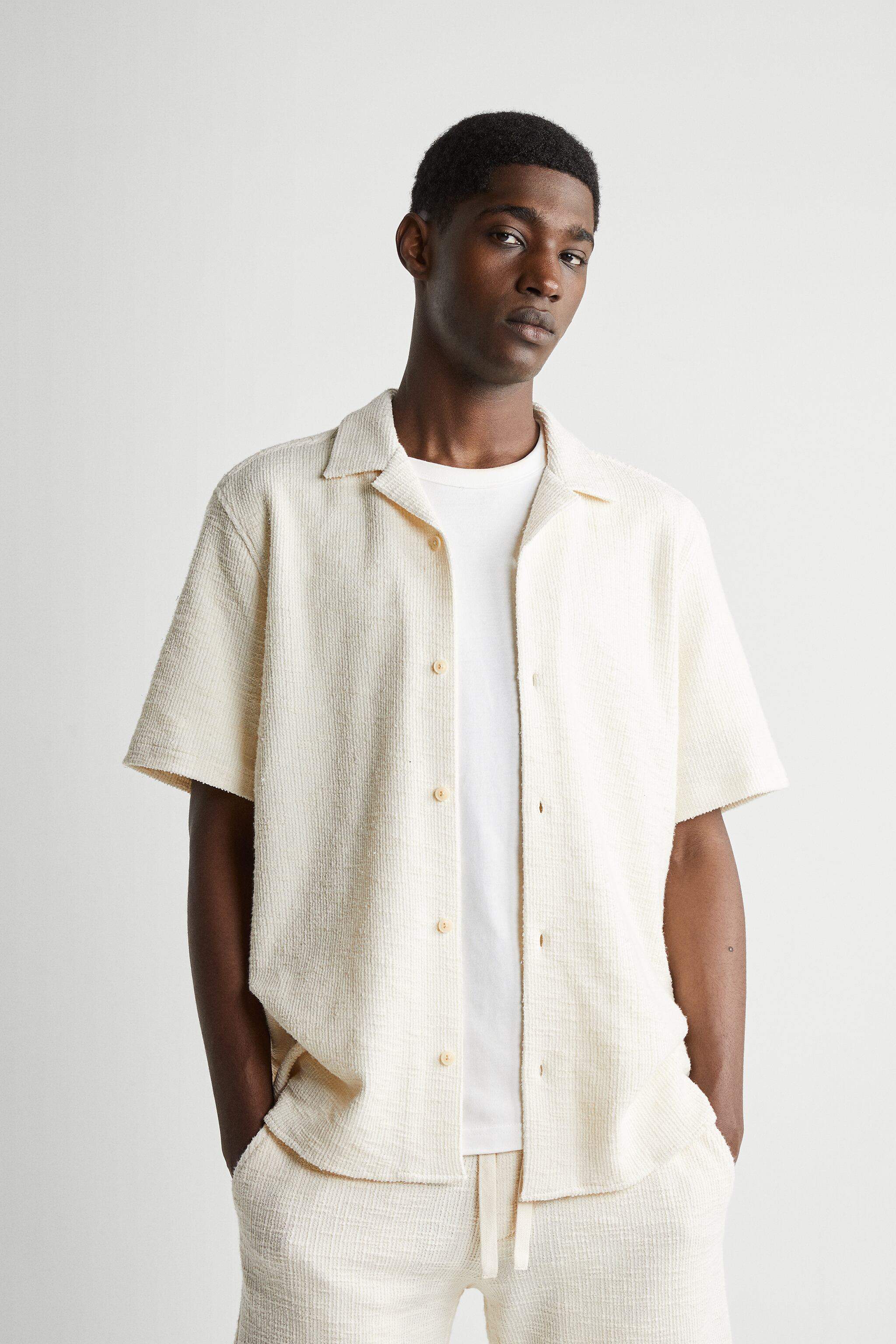 zara basic camisa guipur zara