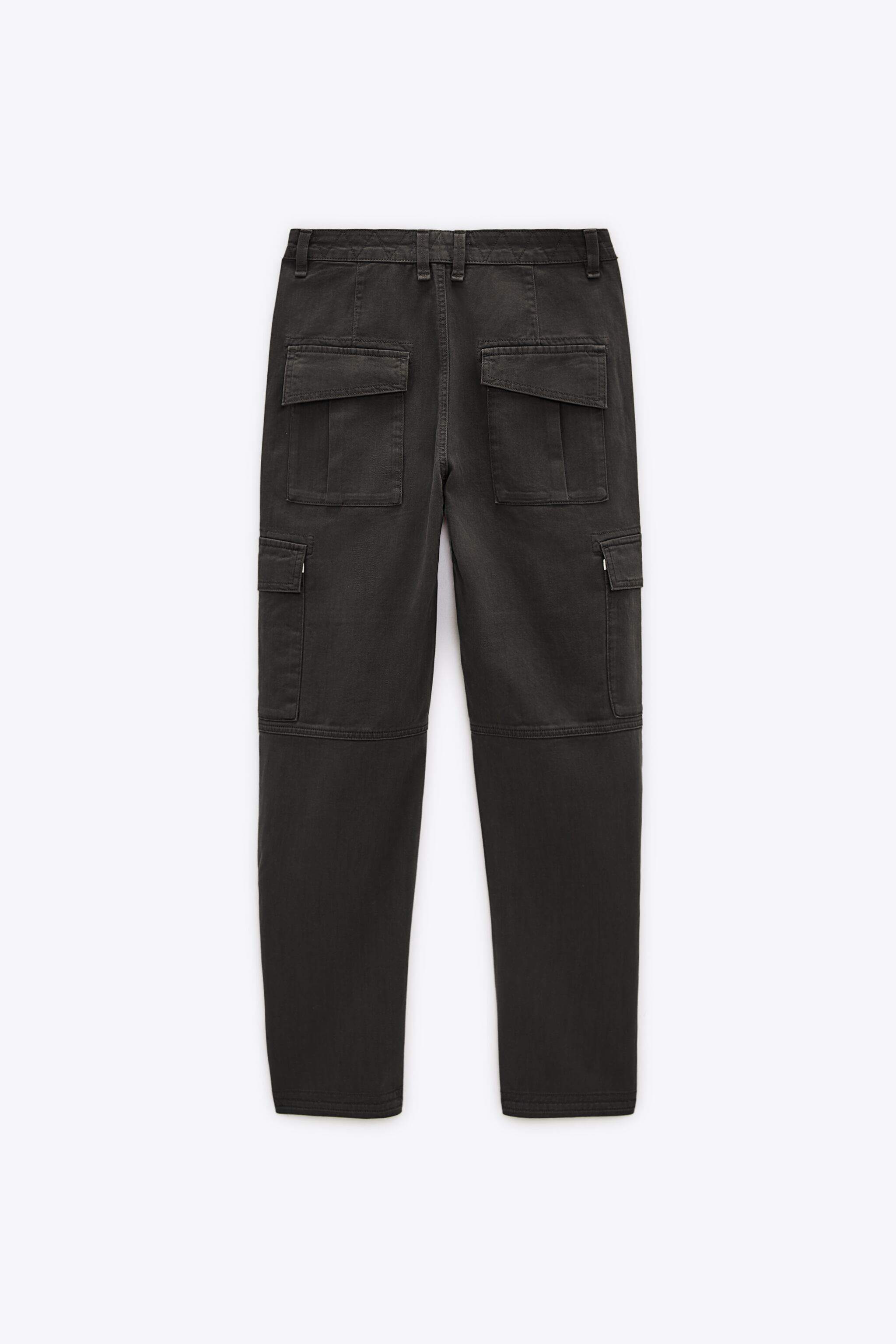 ZARA Womens The Boyfriend Cargo Trousers (Duck Blue 1) in Delhi at