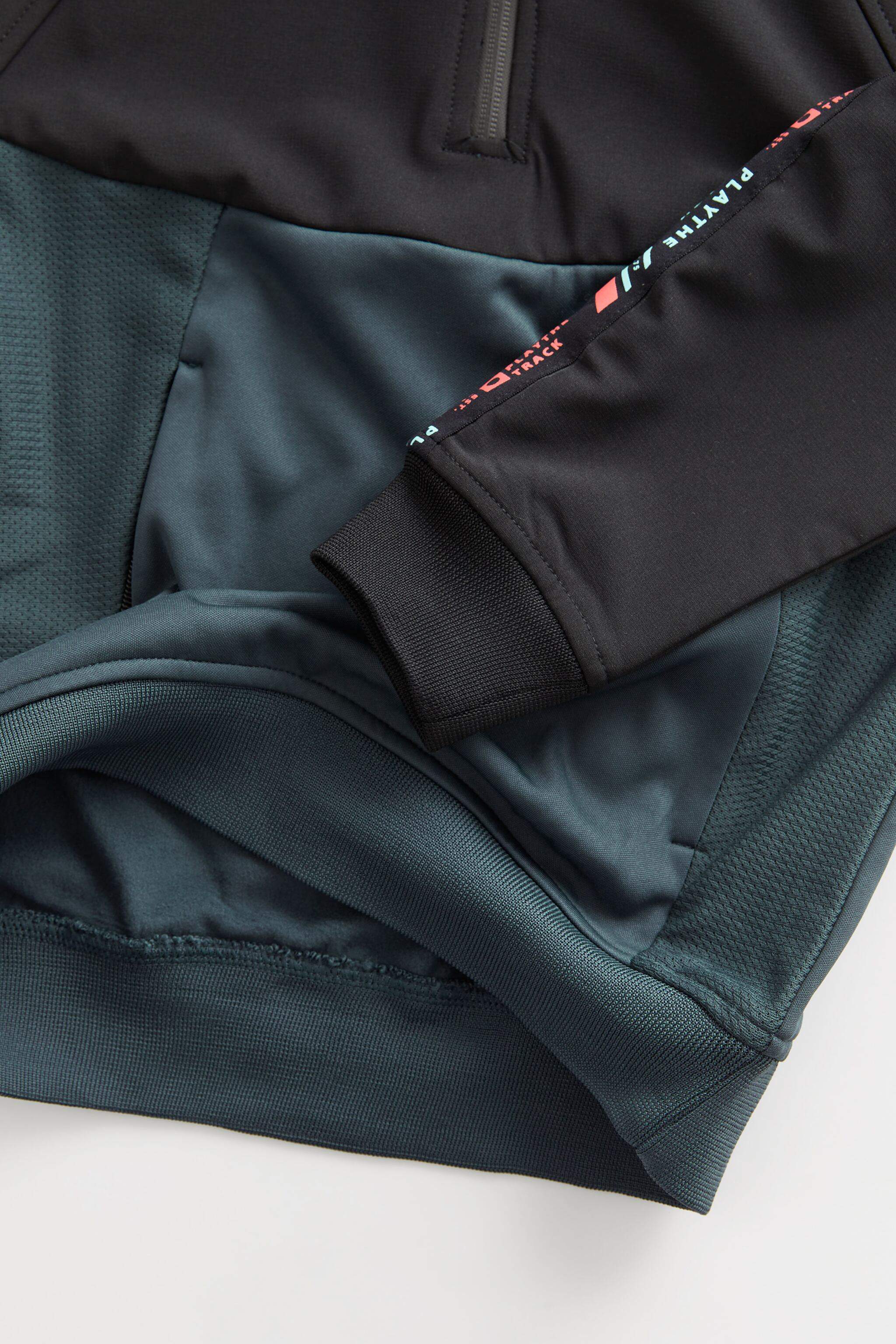 ZARA Kids Boy Sporty Contrast Colour Block Hoodie (Steel 5) in