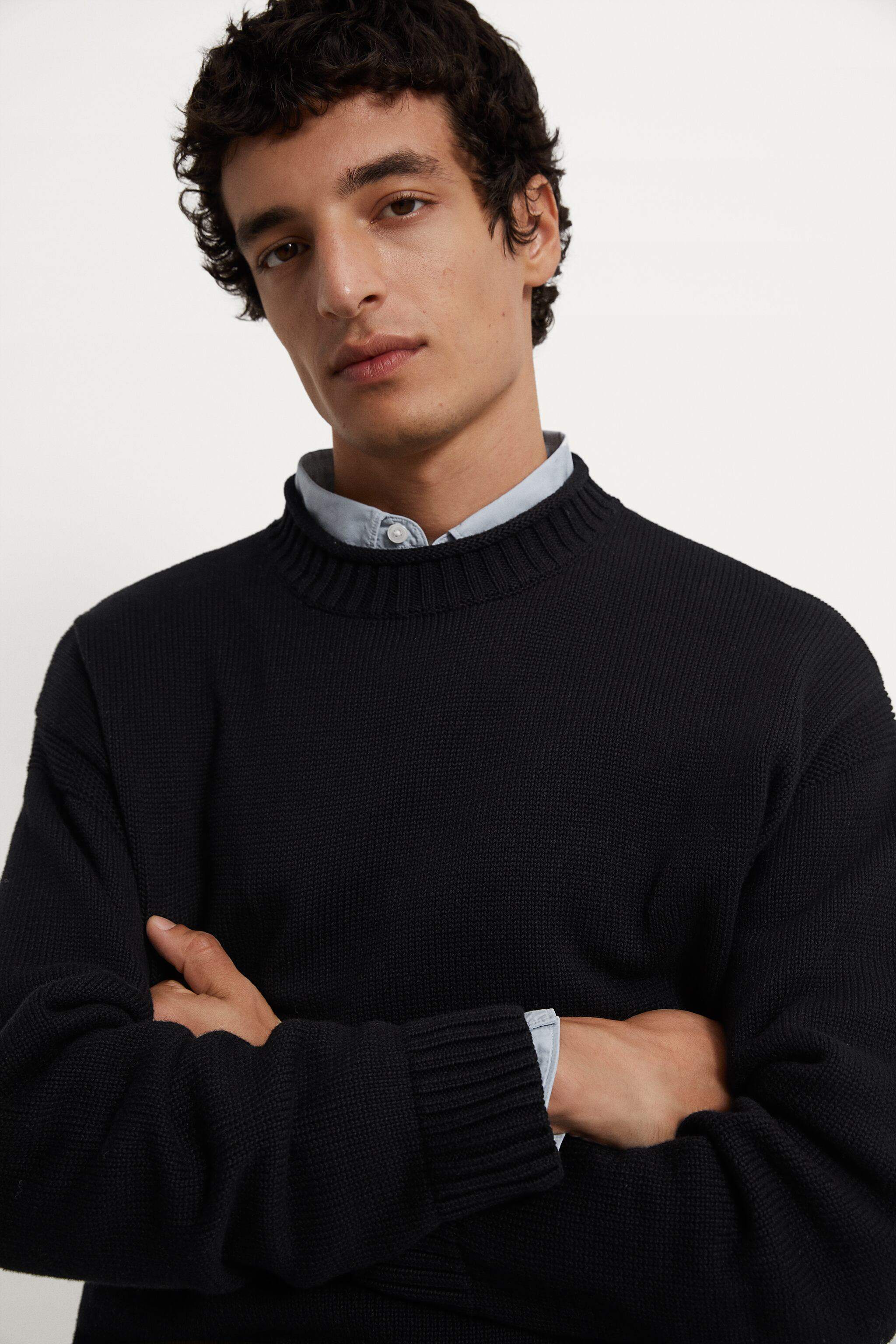 Blend Sweater Zara Turtleneck Mens India ZARA Mens Oversized