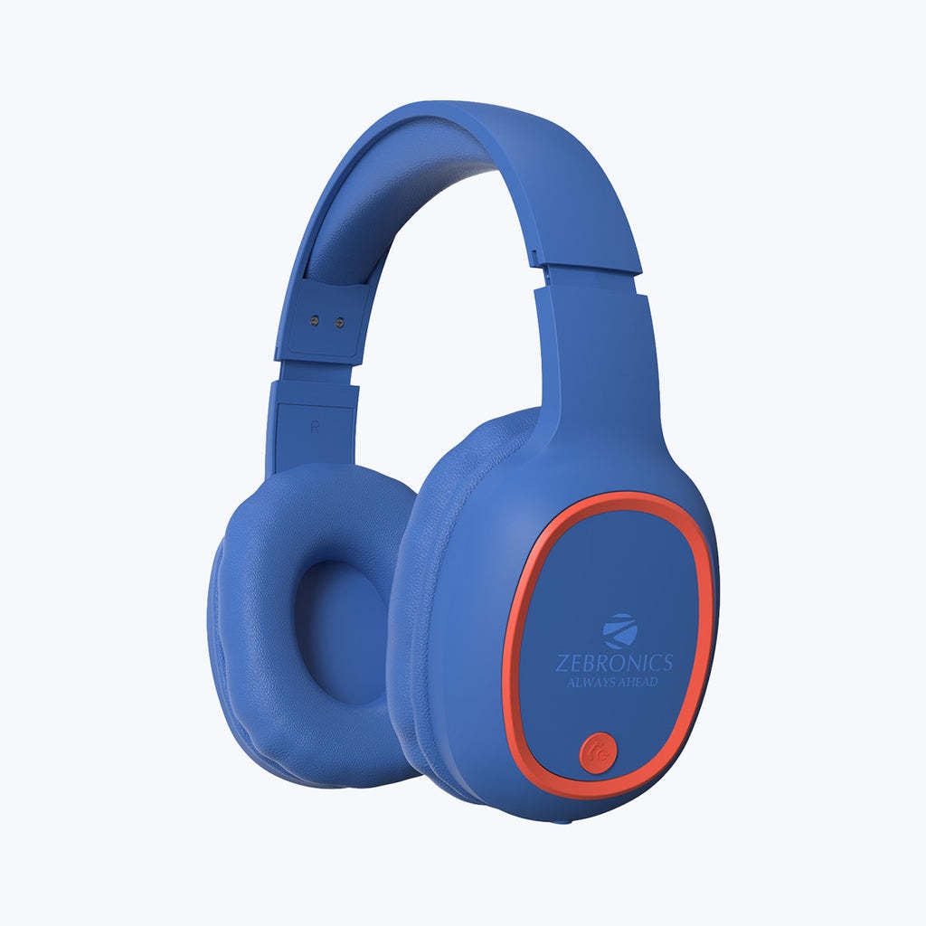 Red and blue discount headphones