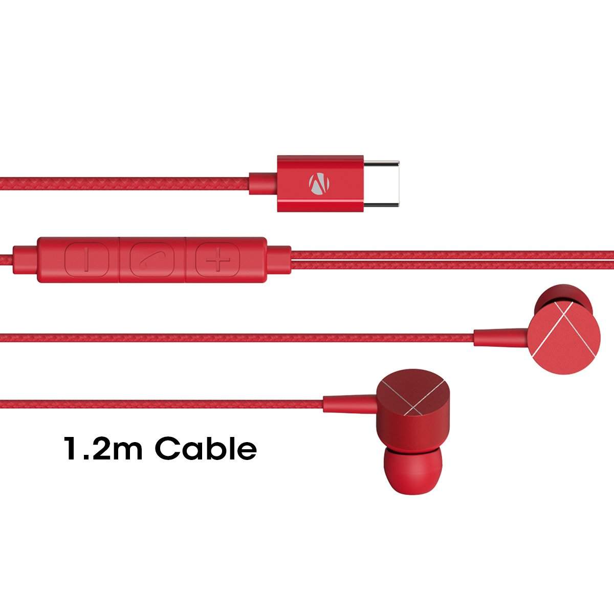 Zebronics Zeb-Buds C2 Earphone (Red) in 