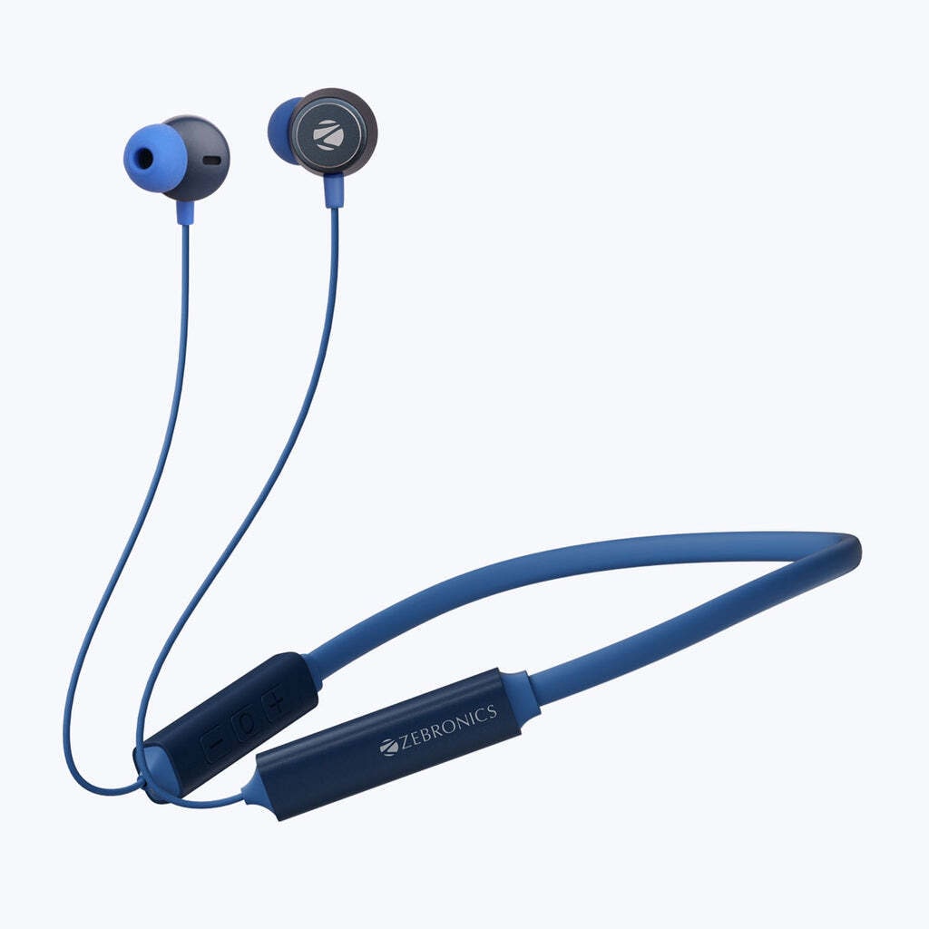 ZEBRONICS Zeb Yoga 10 Neckband Earphone Blue in Solapur at 3 359 3 499 by Latest Electronics And Mobile Accessories Justdial