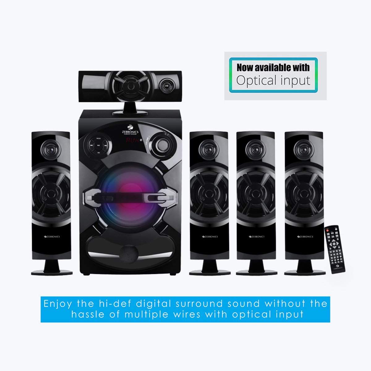 Zebronics Zeb-Trump BTRUCFO 5.1 Speaker 