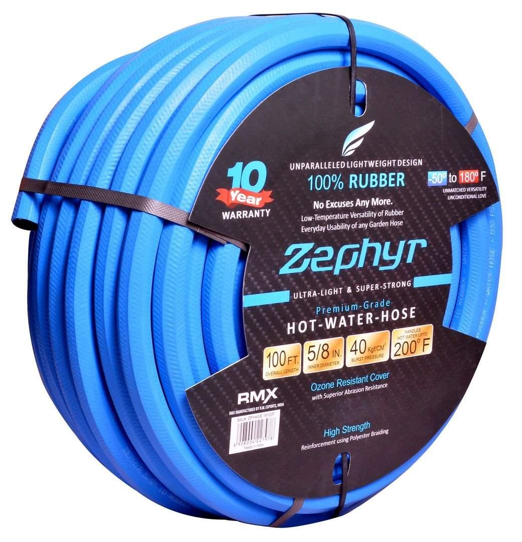 Buy Zephyr Ultra Performance Rubber Garden Hose 5 8 X 100 30m W 10 Year Warranty Features Price Reviews Online In India Justdial