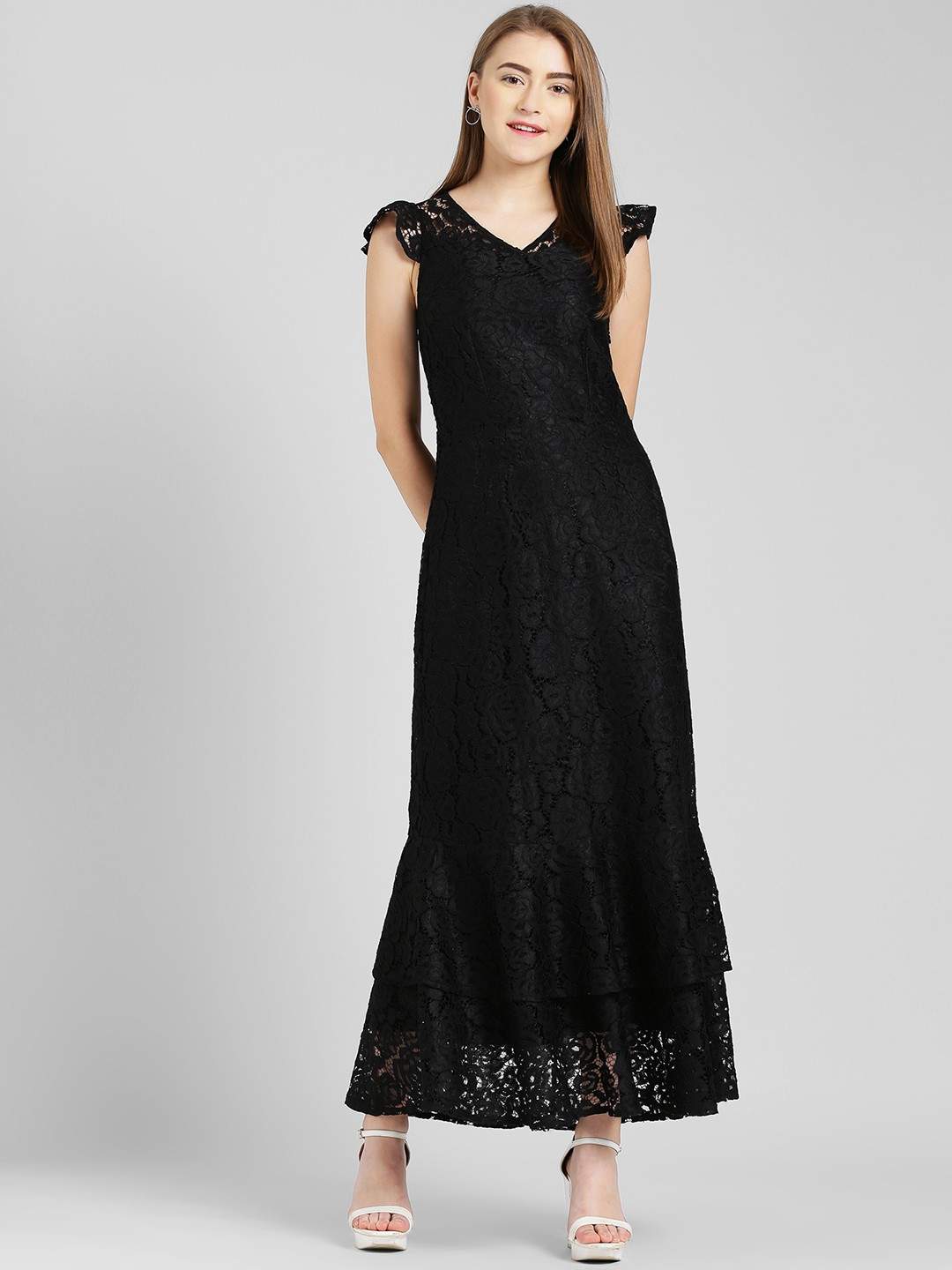 shona joy lace up dress Rent Shona Joy Ivana Lace Back Bias Maxi Dress main image 1