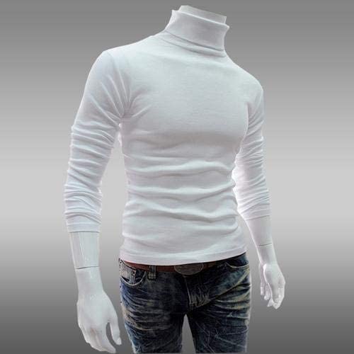 plain men high neck t shirt white in Delhi at best price by Stylintellect Justdial