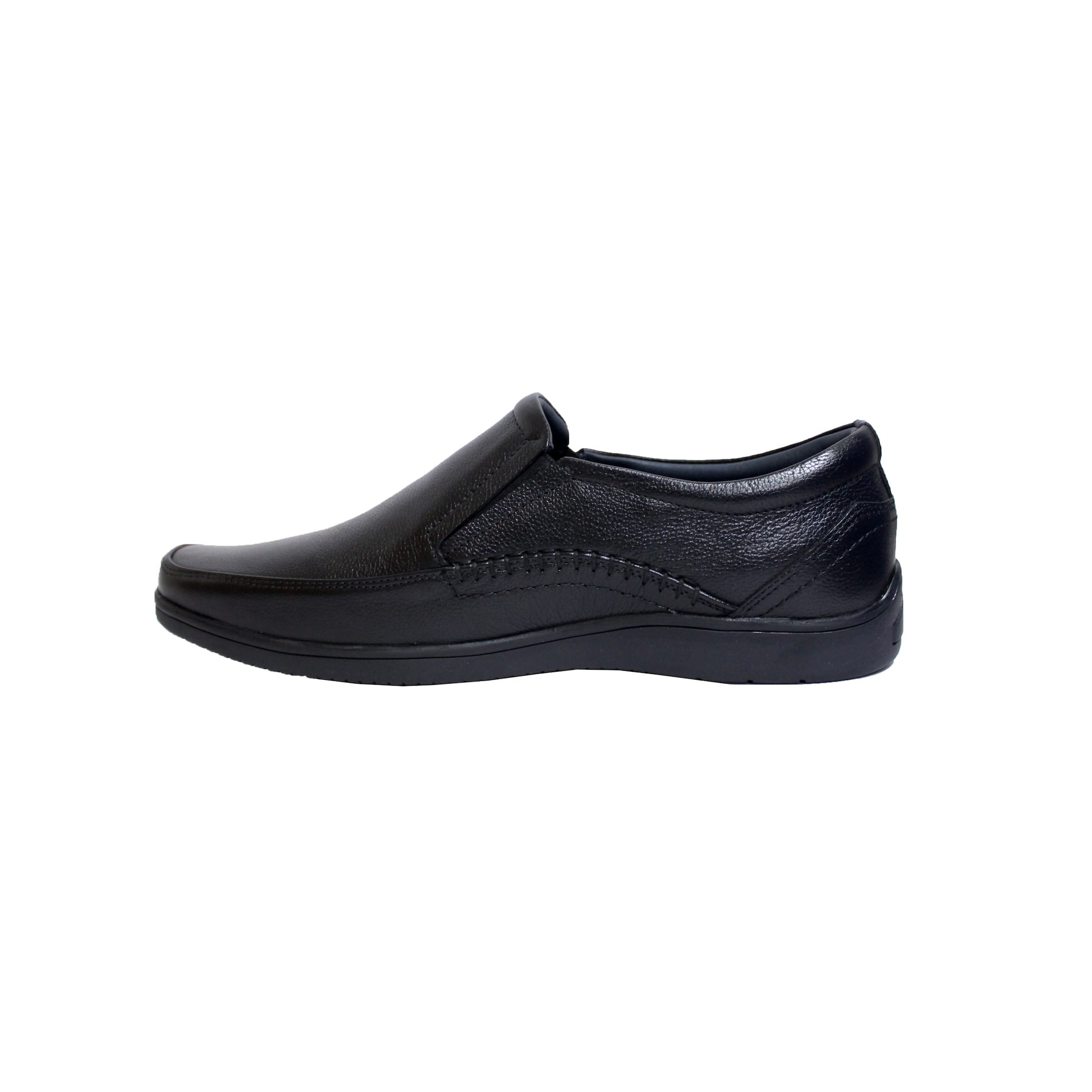 Execlusive Leather Black Formal Half Shoes For Men in Surat at