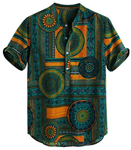 Men Casual Printed Shirt (Multicolor 