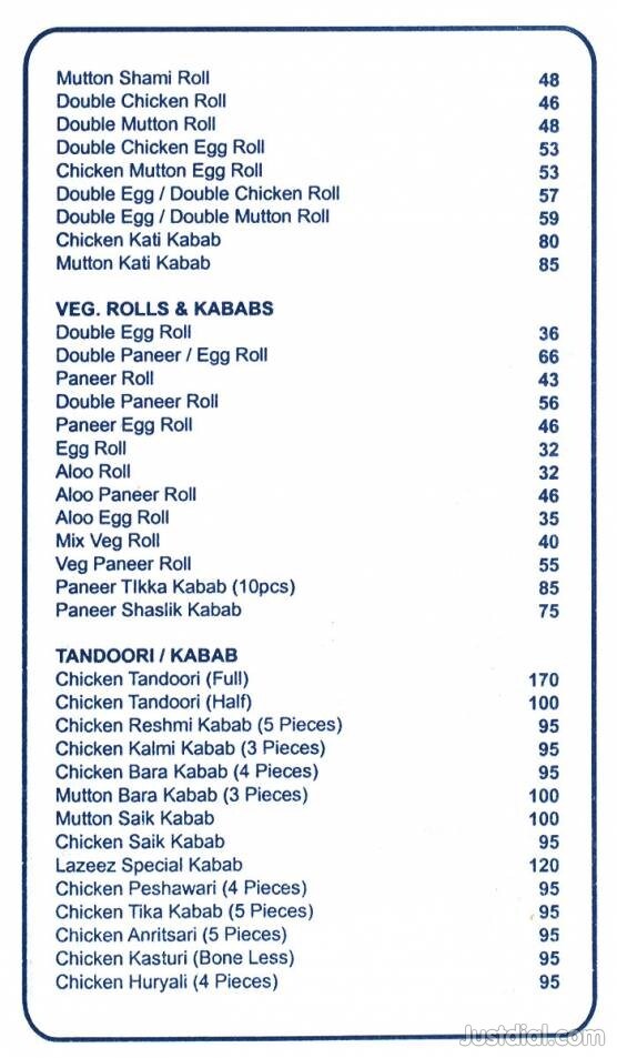 Lazeez Restaurant in Koramangala 1st Block,Bangalore Order Food