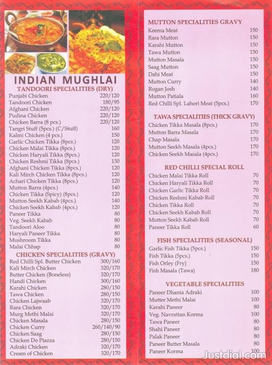 Red Chilli Restaurant in Safdarjung Enclave,Delhi Order Food Online Best Chinese Restaurants