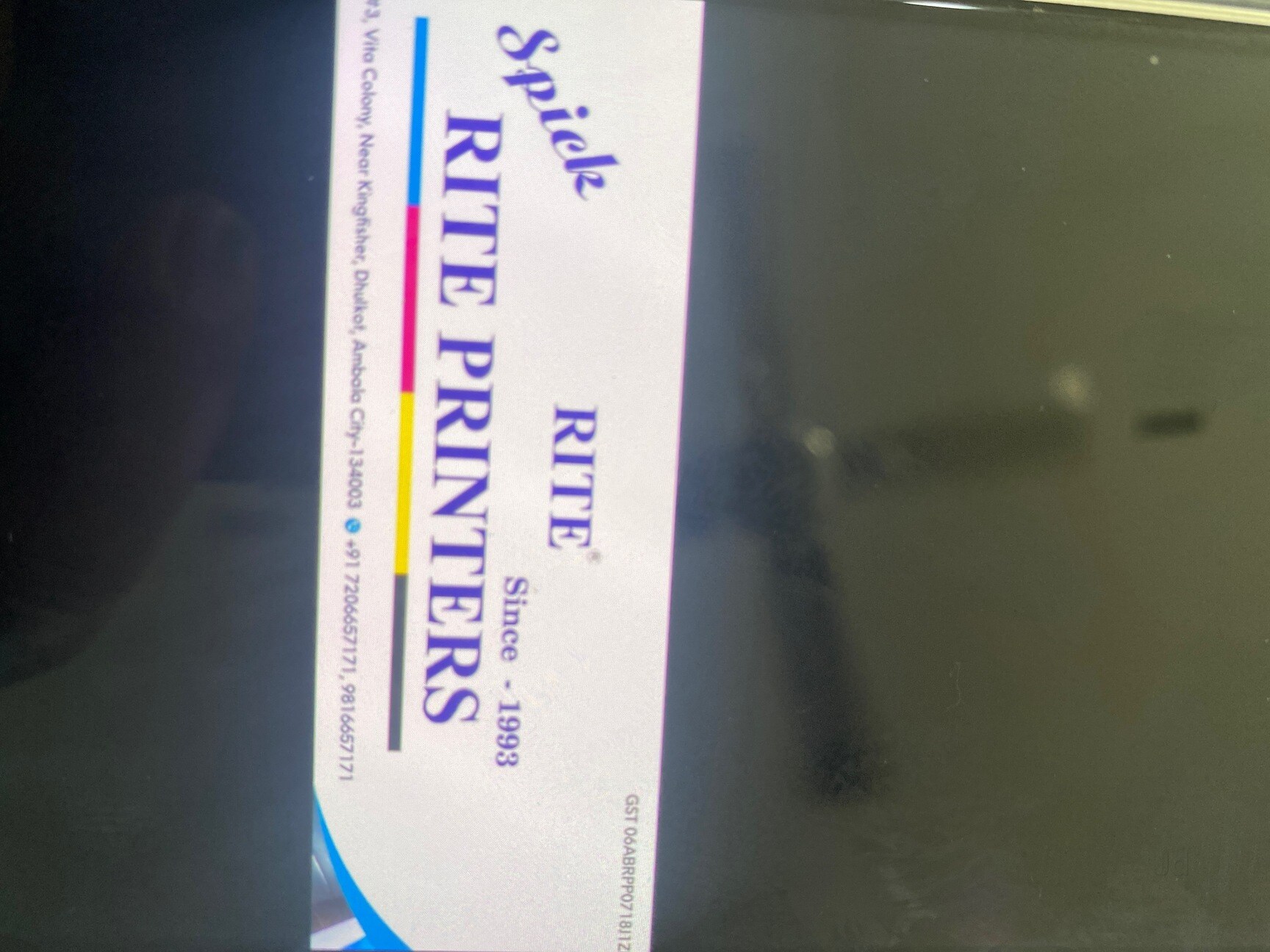 Spick Rite Printers in Dhulkot, Ambala - Best Printing Press in Ambala ...
