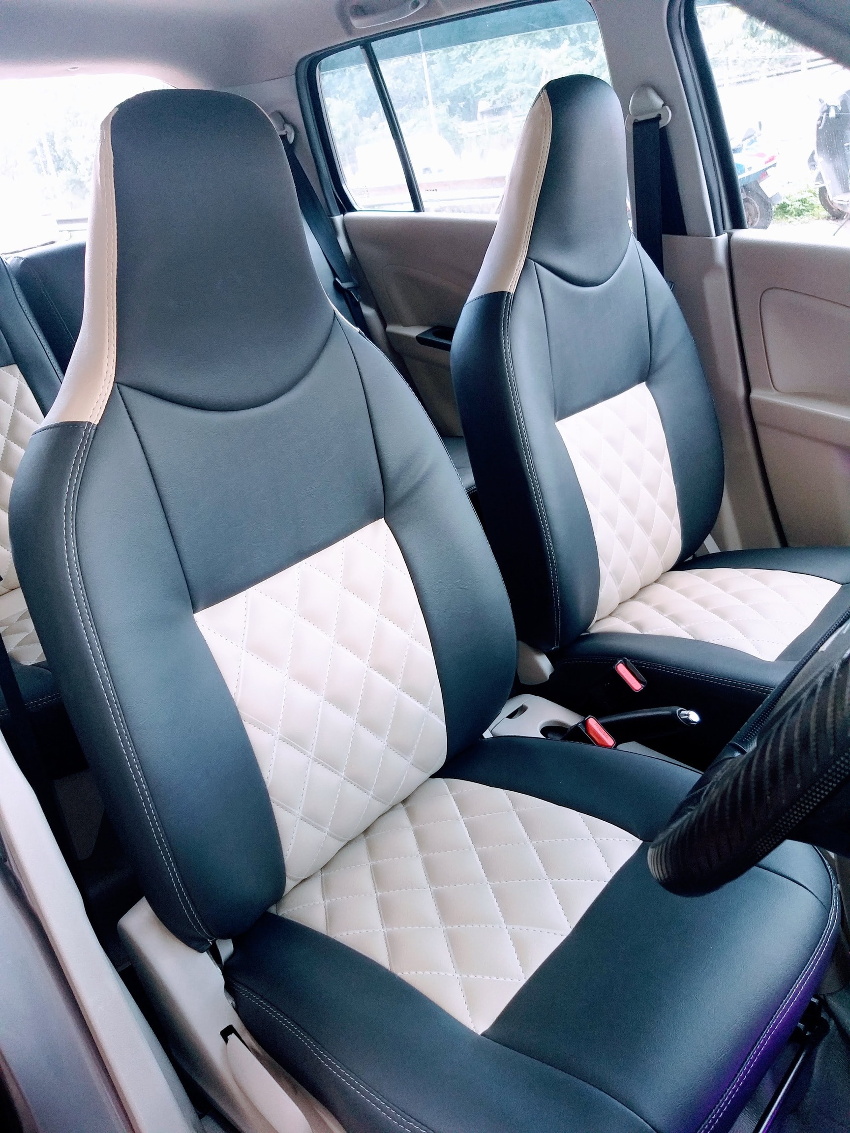 Alto K10 Rexine Seat Cover Maruti Suzuki Alto 800 Zig Zag SERIES