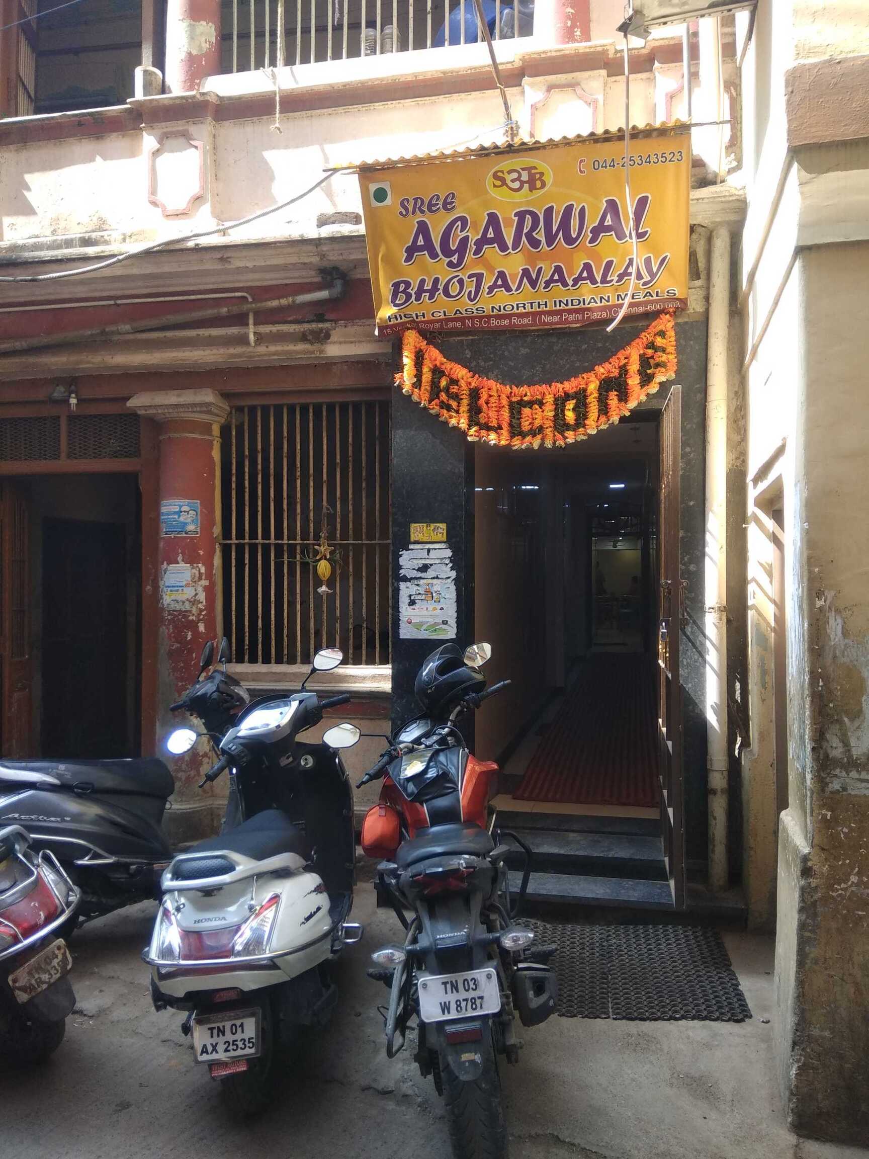 Sree Agarwal Bhojanaalay Menu in Park Town, Chennai Updated 2026