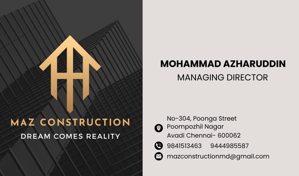 Maz Construction in Kovilpathagai, Chennai - Best Construction Services ...