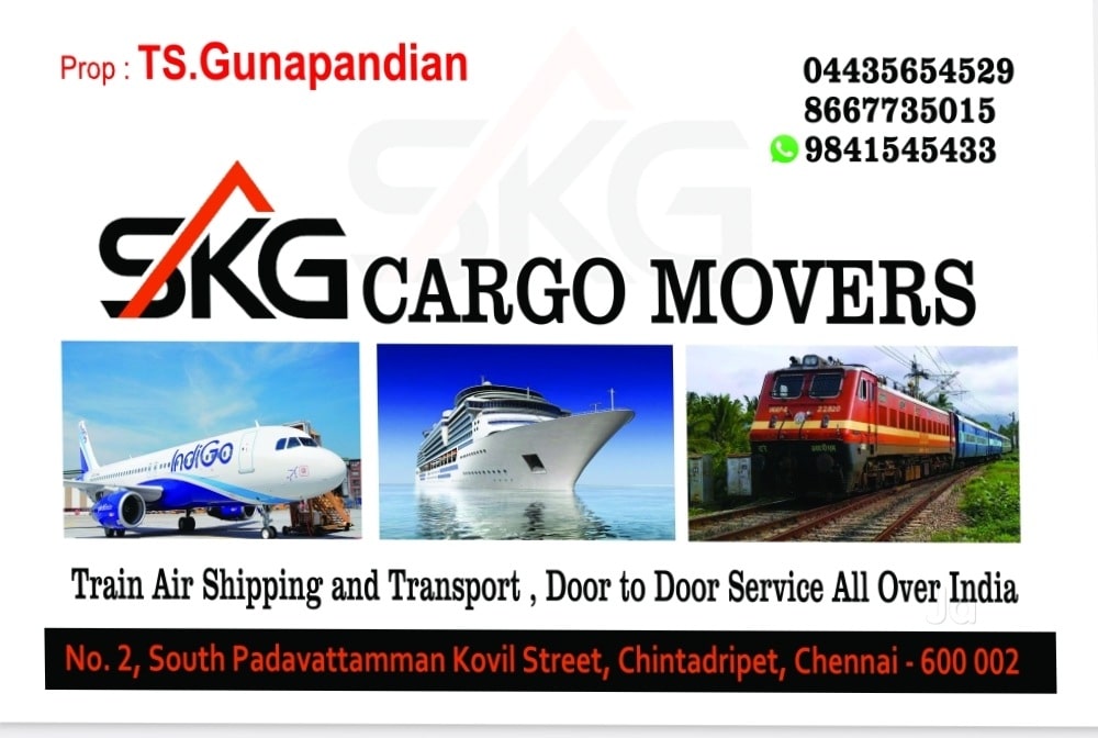 Skgcargomovers in Chindatripet,Chennai - Best Parcel Booking