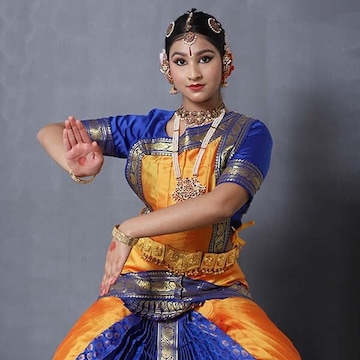 royal blue bharatanatyam dress Royal Blue And Pink Classical Dance Bharatanatyam Dress