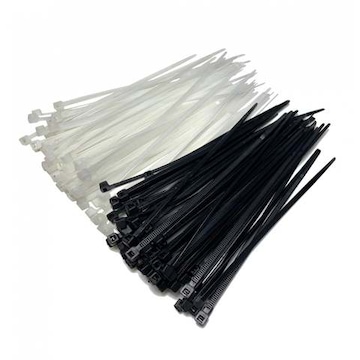 HS Durable Plastic Zip Ties 4 Inch (Bulk-1000 Pack) Small Tie Wraps Thin 18 Lbs Self-Locking Nylon Cable Ties For Electronics Organizer, Wire Zip Ties UV Rated Black - View #2