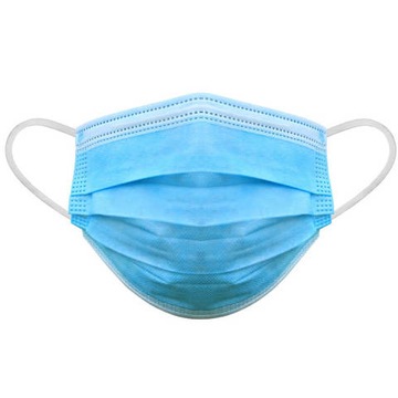 thumbnail image 2 of 10,000 Blue 3-Ply Disposable Face Masks – Bulk Case For Business Or Personal Use 2 of 6