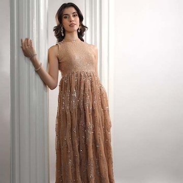 knee length dresses for ladies Namma Chennai Midi Dress  Shraddhaa Trends