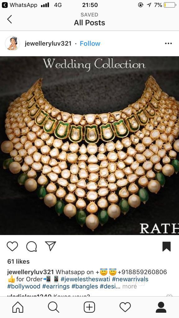 Chandni Chowk Diamond Wholesale Kirti Nagar Gold Beads Necklace