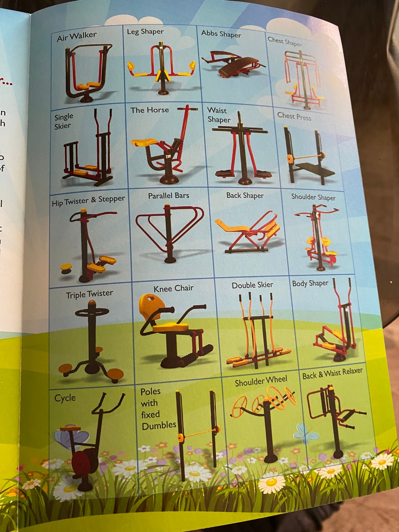 Equipment Names Exercise Equipment In Garden Air Walker In Delhi