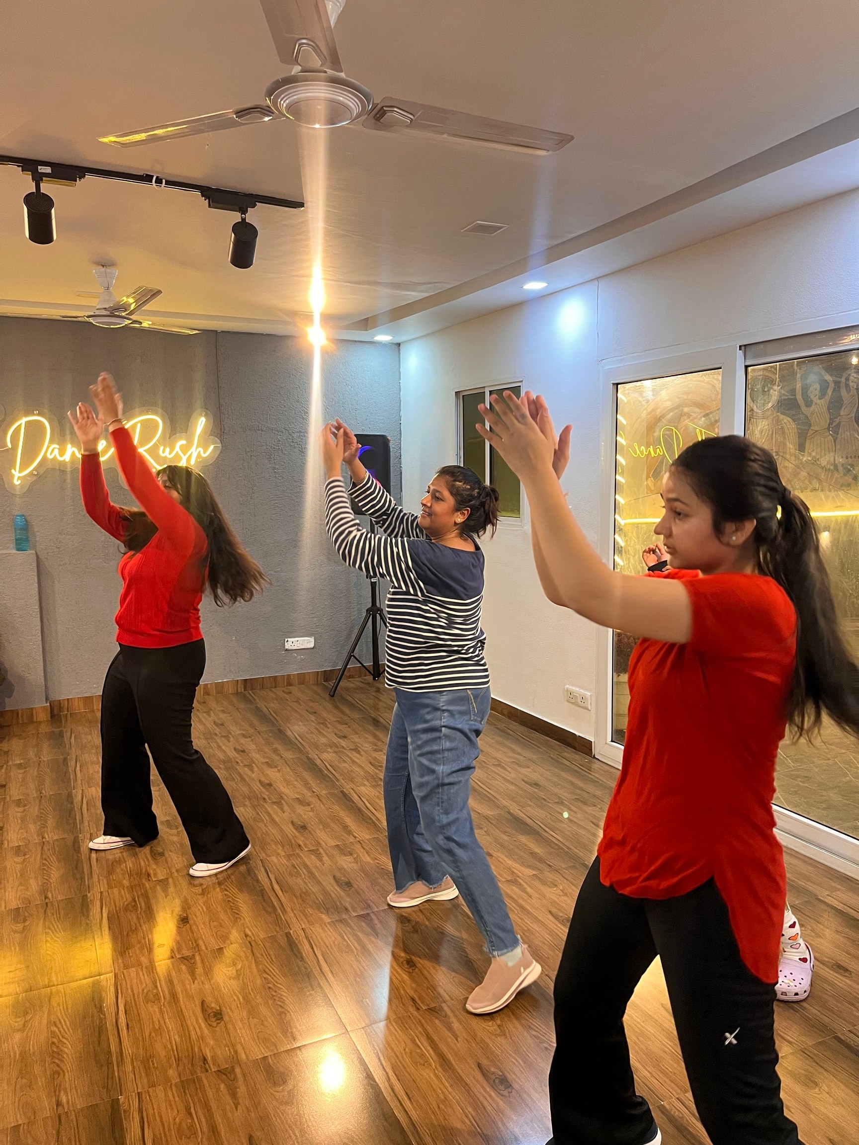 Zumba-inspired studio energy