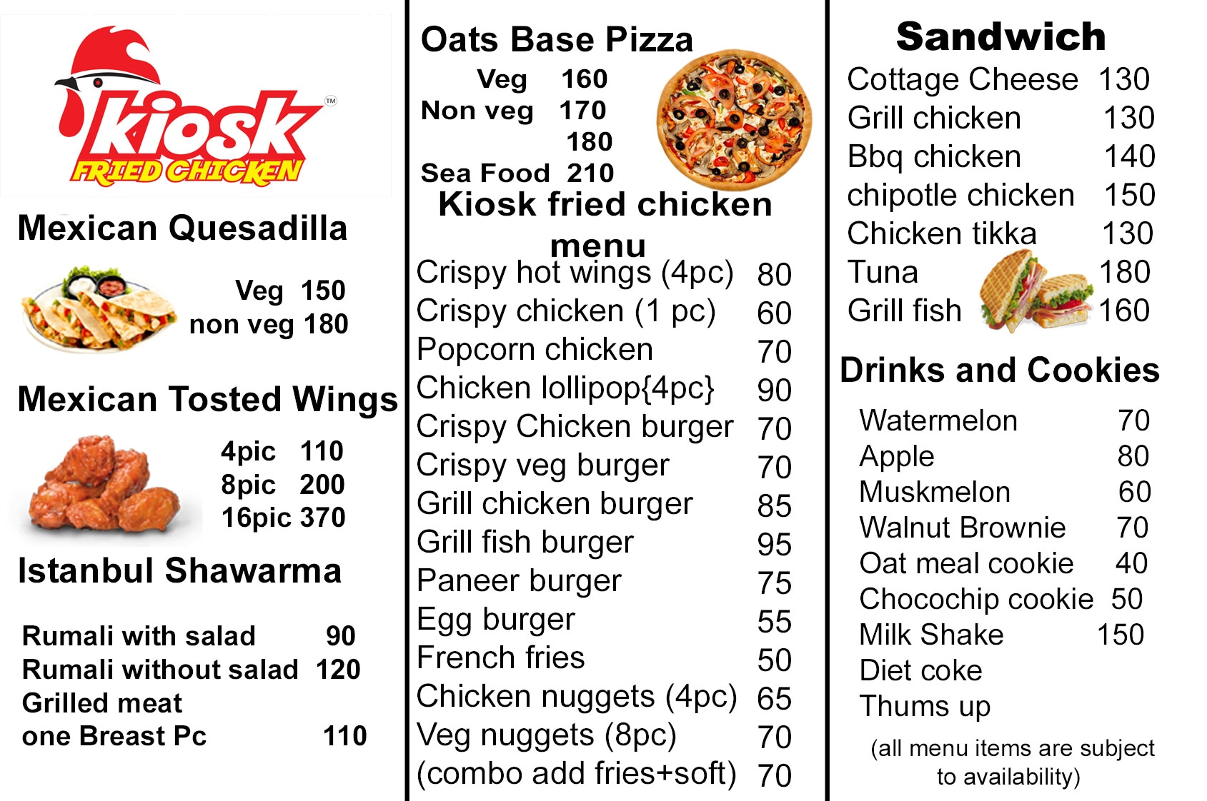 Kiosk Fried Chicken in Jubilee Hills,Hyderabad - Order Food Online - Fast  Food near me in Hyderabad - Justdial