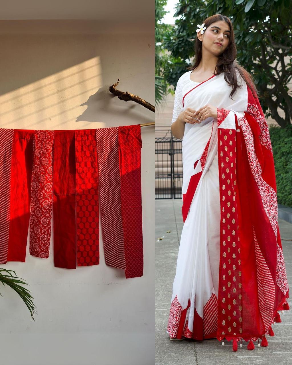 Magenta Chanderi Sarees For Woman Magenta Chanderi Sarees Price