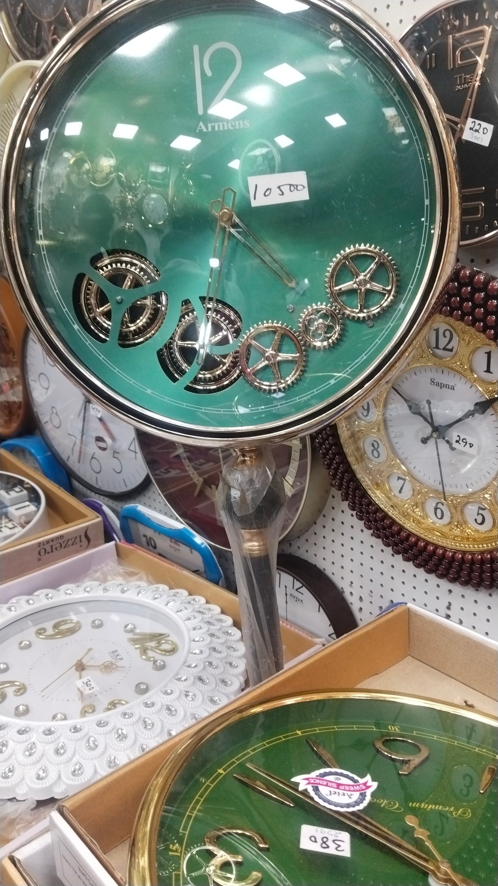 CASIO WCL58 Analog Digital Wall Clock (IC-150-5D, Brown, White) in