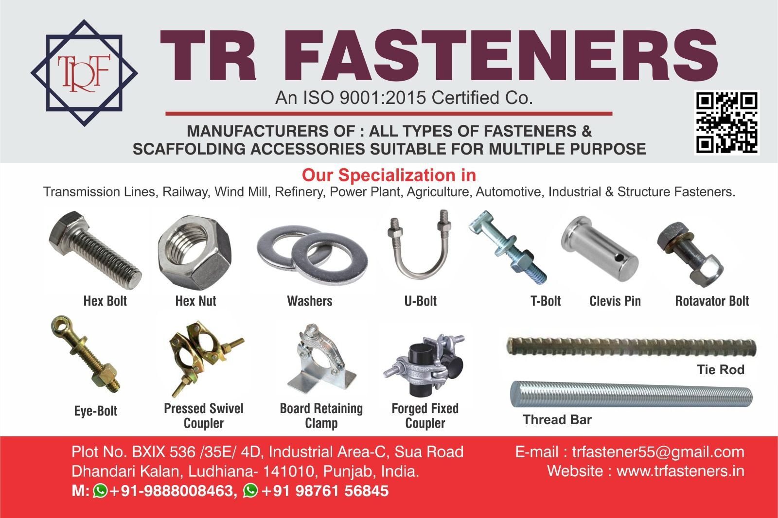 Tr Fasteners in Focal Point Phase 2, Ludhiana - Best Fastener Dealers ...