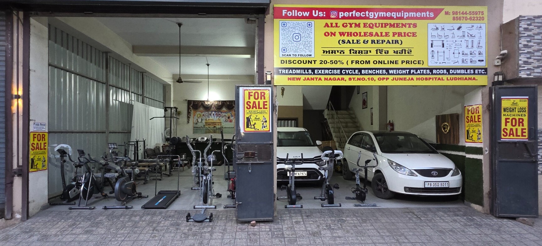 Equipment Dealers Viva Fitness Showroom Ludhiana Treadmill Machine