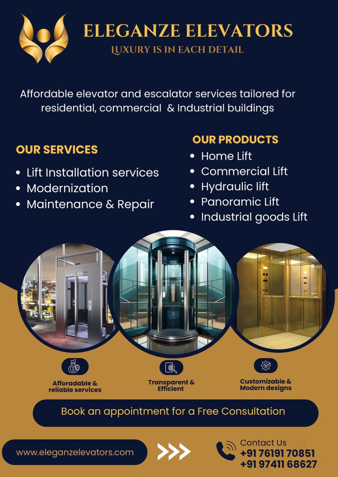 Visual Reference: Eleganze Elevators In Bogadi 2Nd Stage Mysore