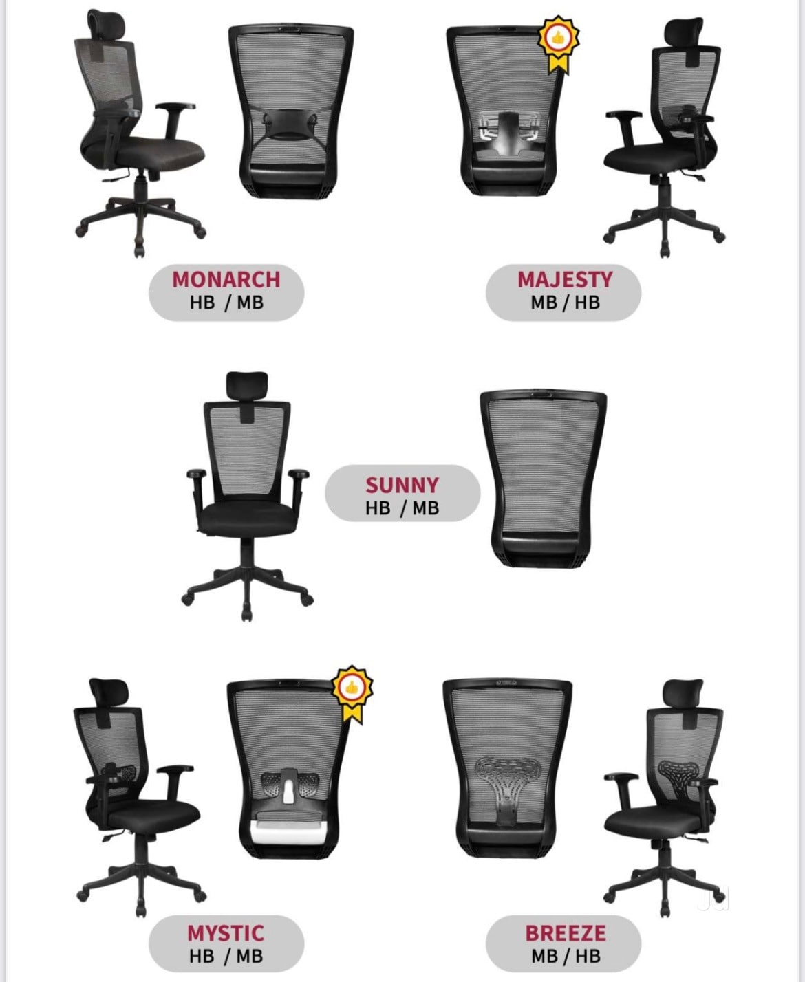 Leather Multicolor Office Executive Chair in Kollam