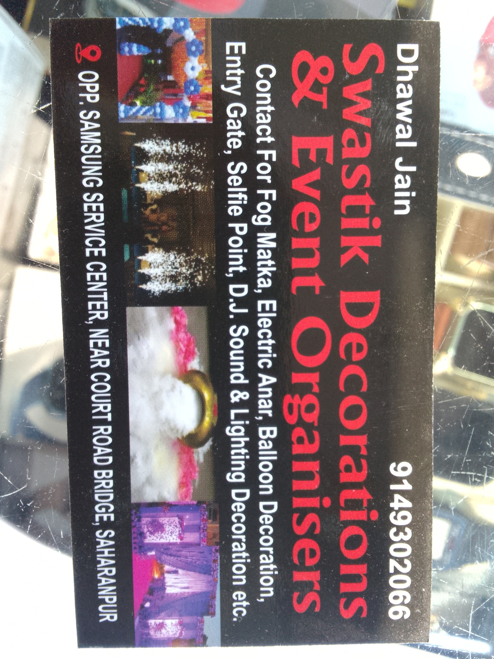 Swastik Decorations and Event Organisers in Misson Compound