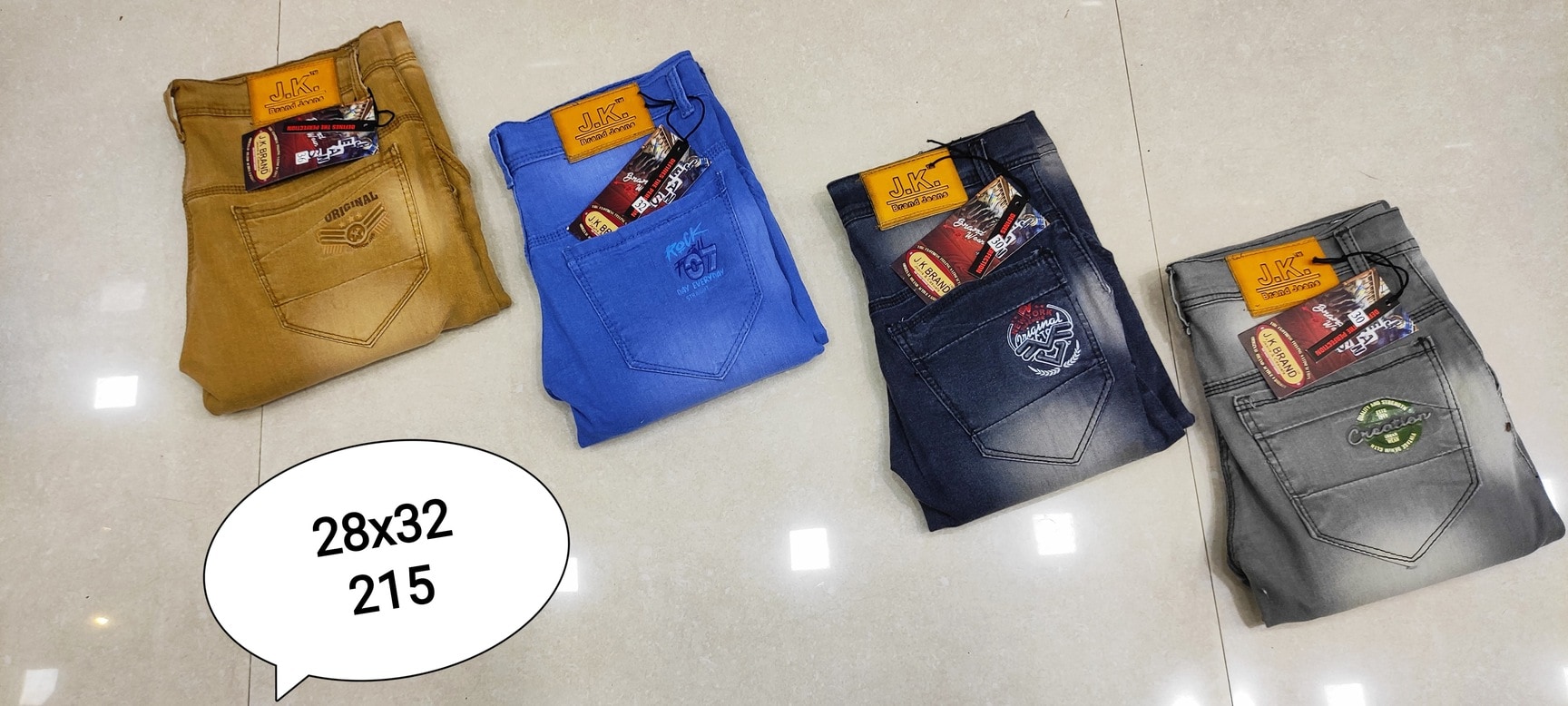 Jeans Pant International Denim Brands Men Grey Dark Wash Jeans